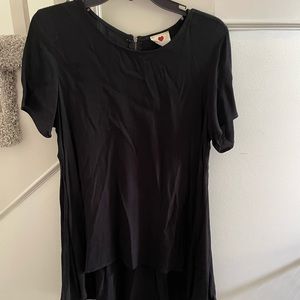 Black tunic top
